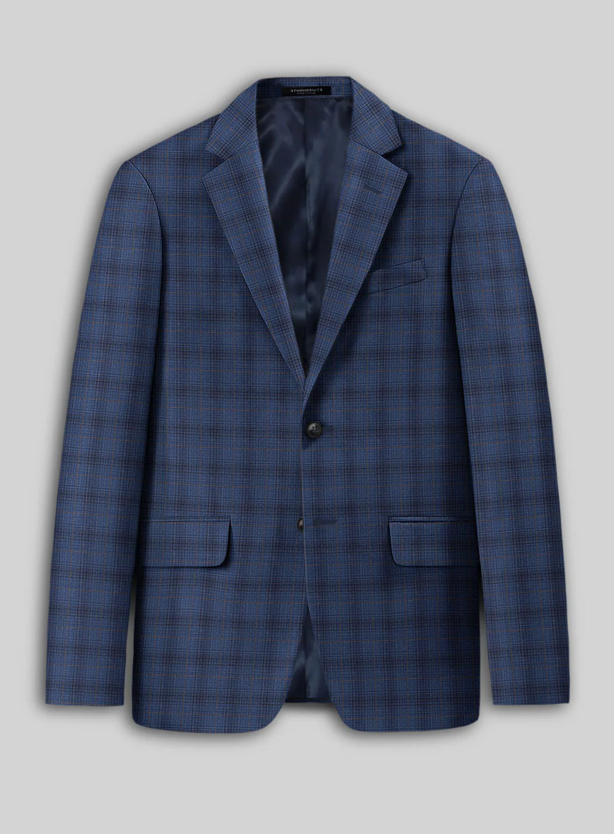 Reda Casal Blue Checks Wool Suit - Image 4