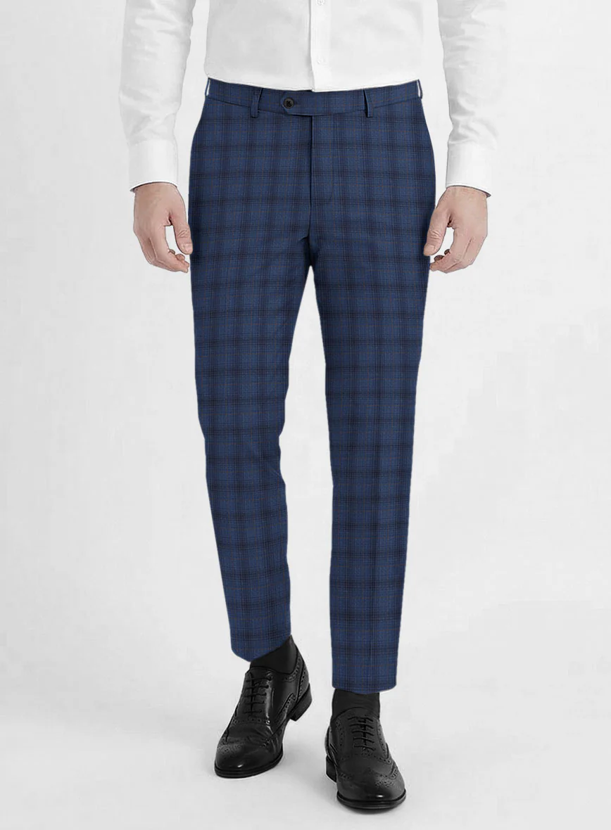 Reda Casal Blue Checks Wool Suit - Image 6