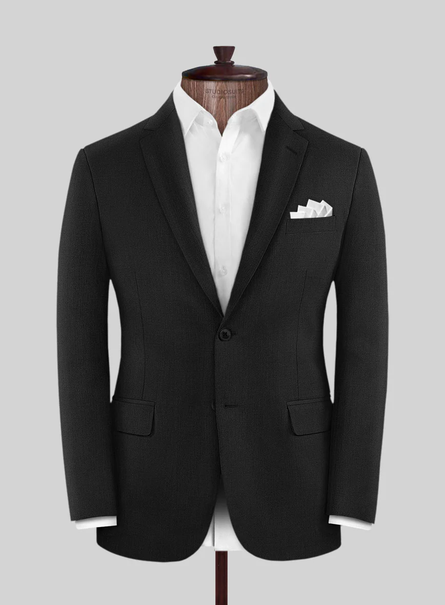Reda Cashmere Black Wool Suit - Image 2