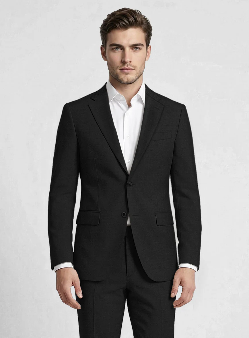 Reda Cashmere Black Wool Suit - Image 3