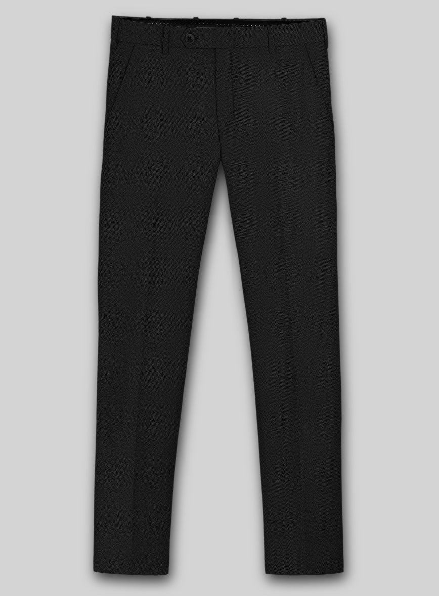 Reda Cashmere Black Wool Pants - Image 2