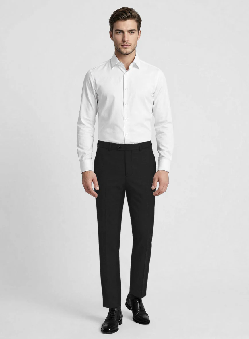 Reda Cashmere Black Wool Pants - Image 3
