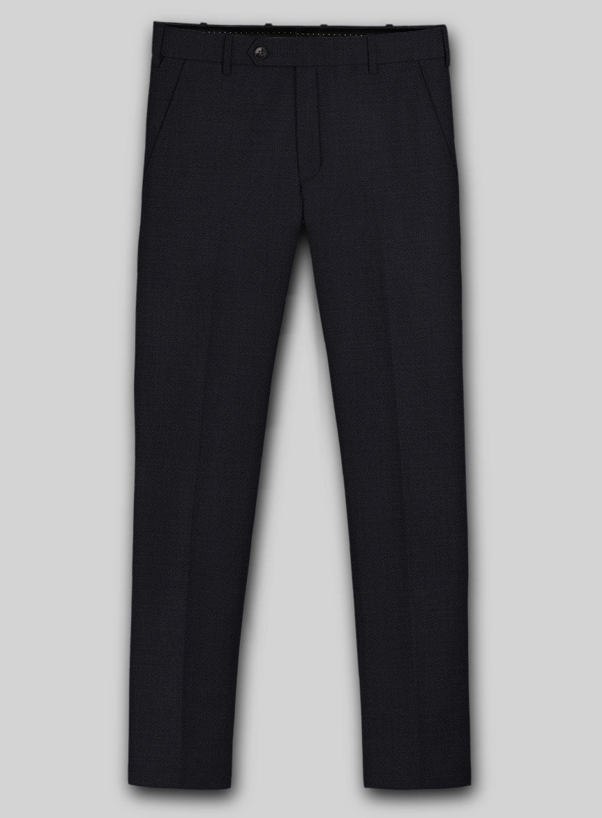 Reda Cashmere Blue Wool Pants - Image 2