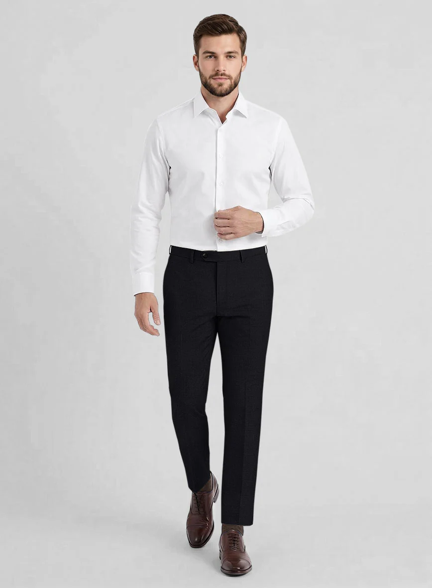 Reda Cashmere Blue Wool Pants - Image 3