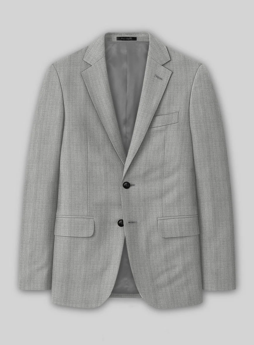 Reda Cashmere BW Prince Of Wales Wool Suit - Image 3