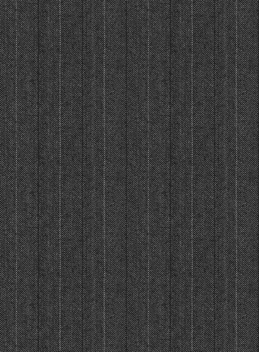 Reda Cashmere Gray Stripe Wool Suit - Image 7