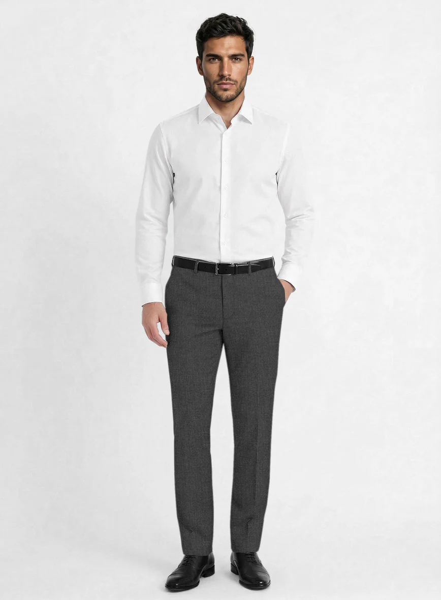 Reda Cashmere Mid Gray Wool Pants - Image 3