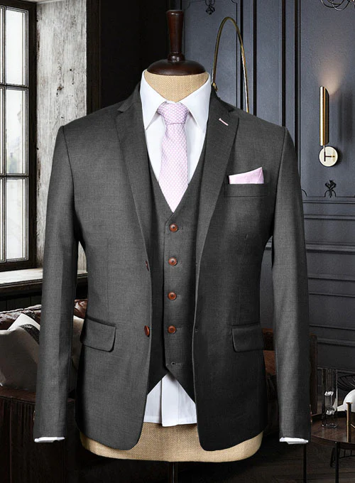 Reda Cashmere Mid Gray Wool Suit II - Image 3