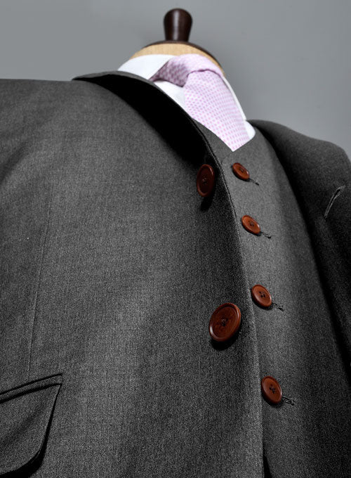 Reda Cashmere Mid Gray Wool Suit II - Image 5