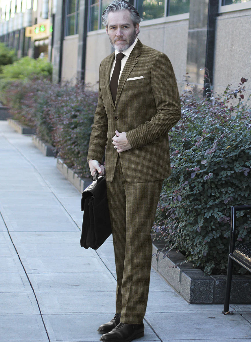 Reda Cebri Green Checks Wool Suit - Image 2