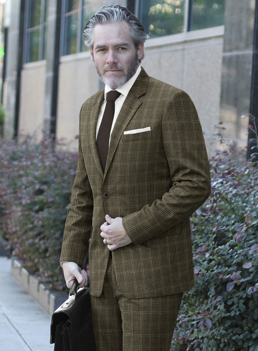 Reda Cebri Green Checks Wool Suit - Image 4
