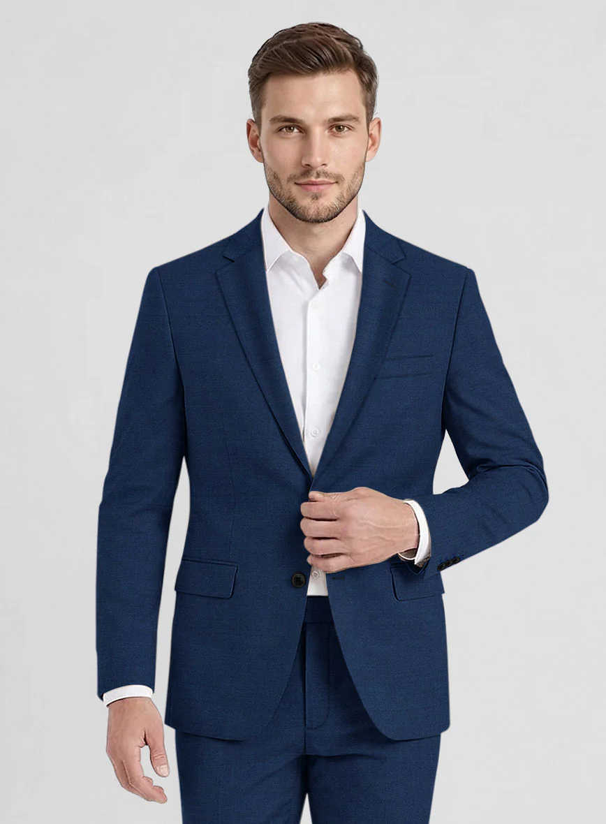 Reda Cobalt Blue Wool Suit - Image 3