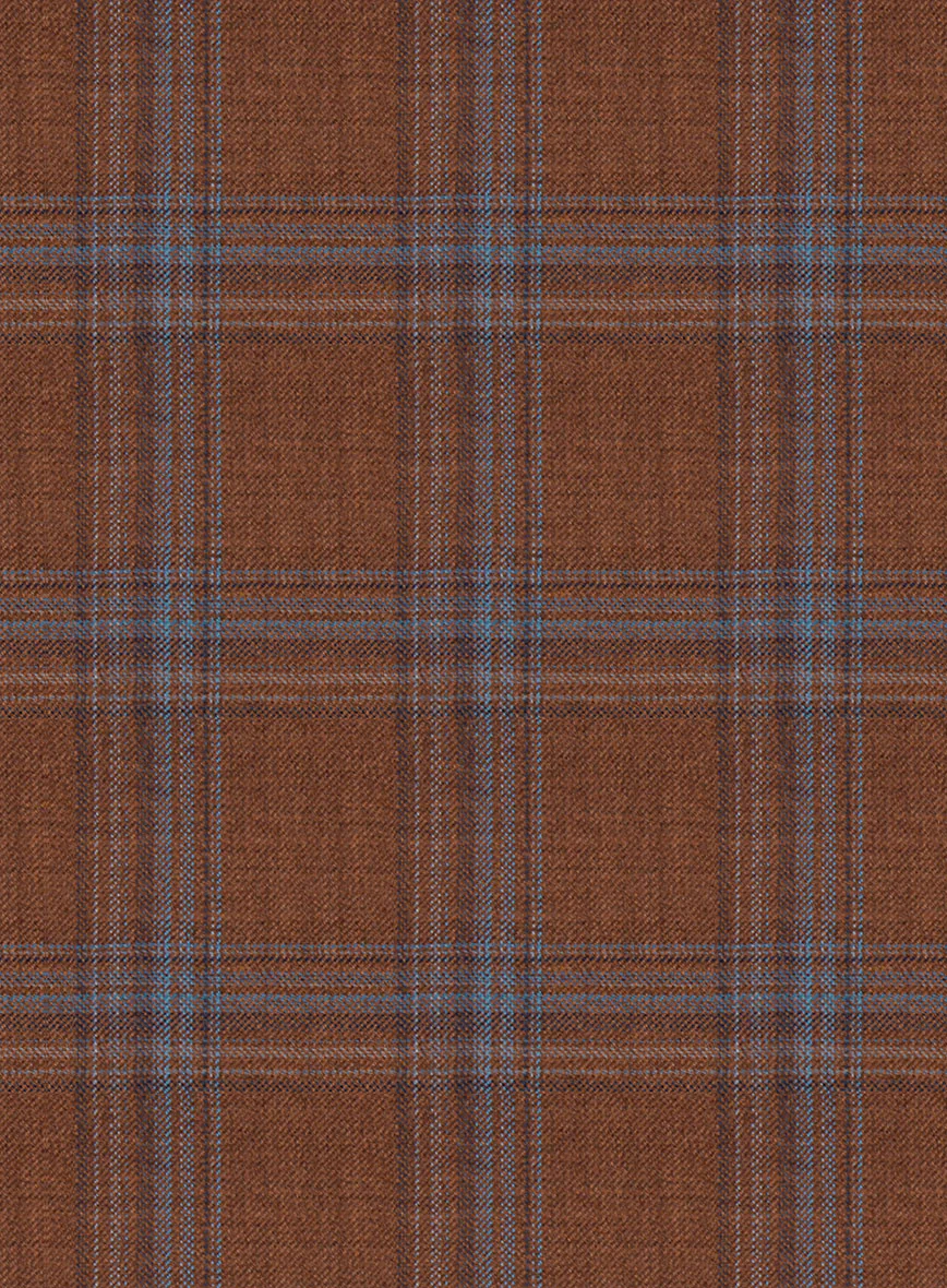 Reda Cumin Brown Checks Wool Jacket - Image 2