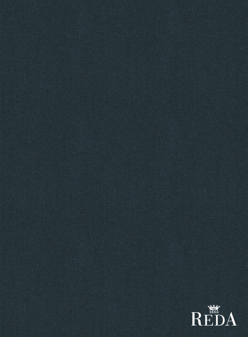 Reda Dark Teal Blue Wool Jacket - Image 3