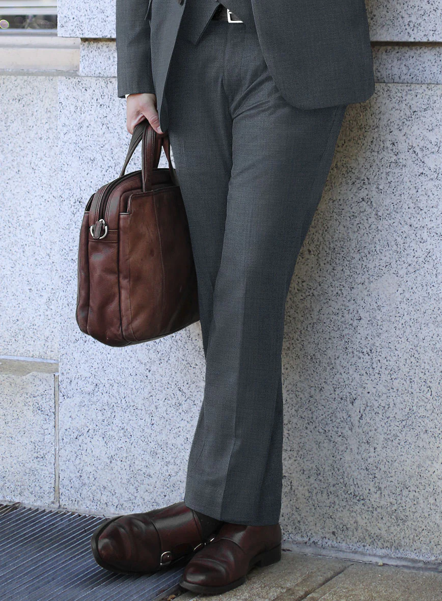 Reda Denim Blue Wool Pants - Image 2