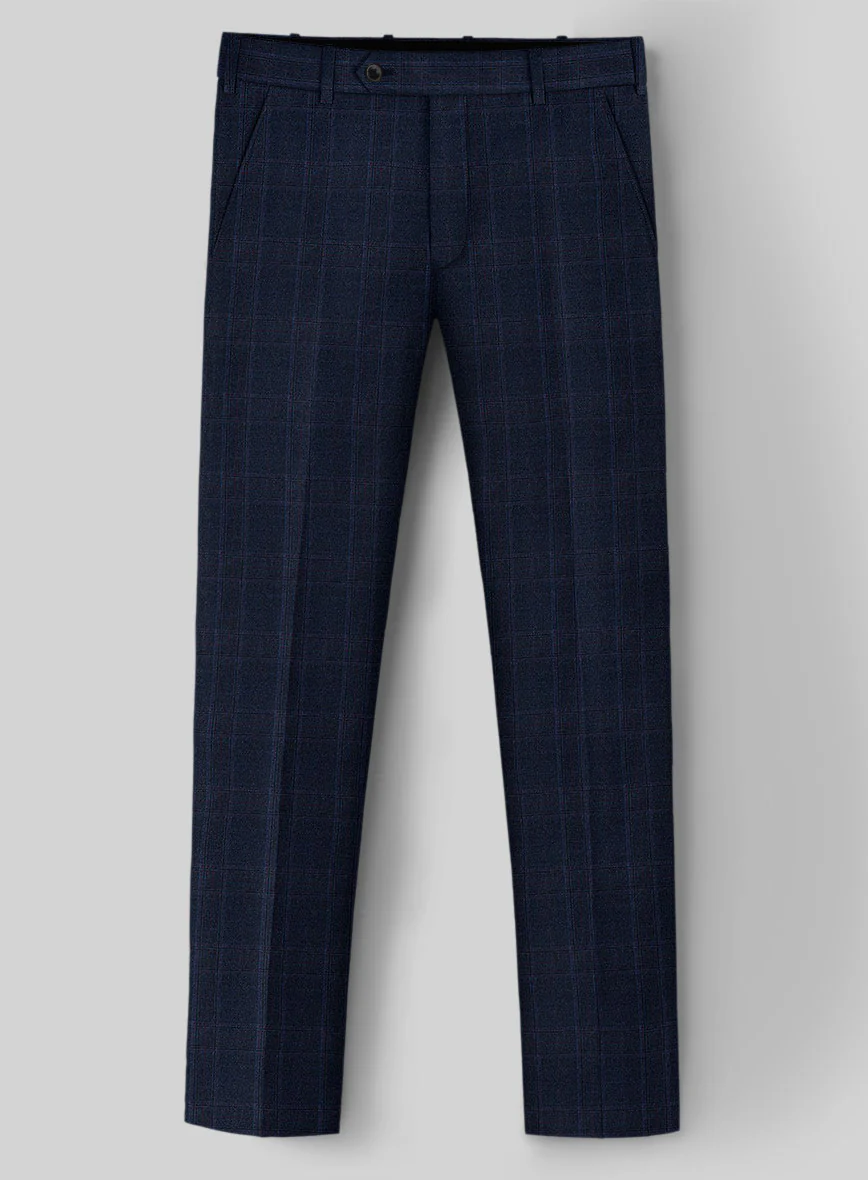 Reda Elian Blue Checks Wool Suit - Image 5