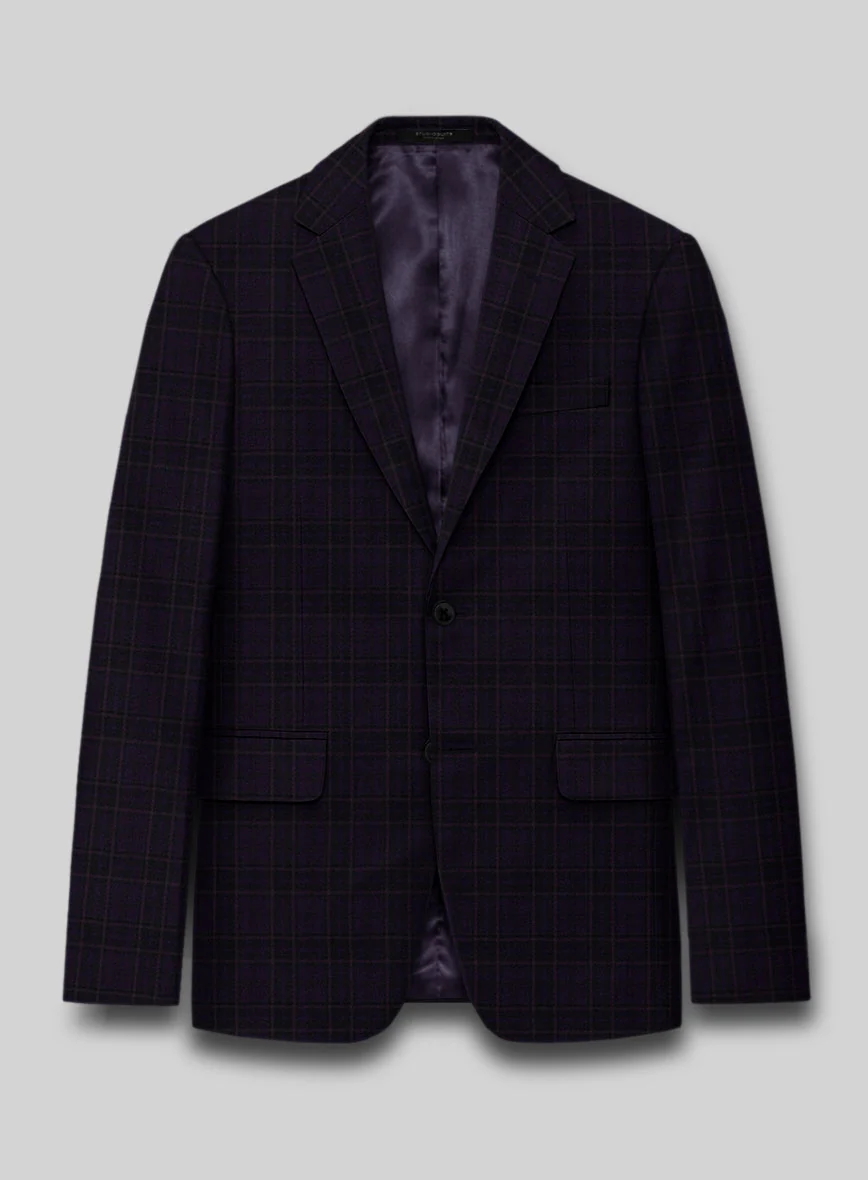 Reda Eralto Purple Checks Wool Suit - Image 2