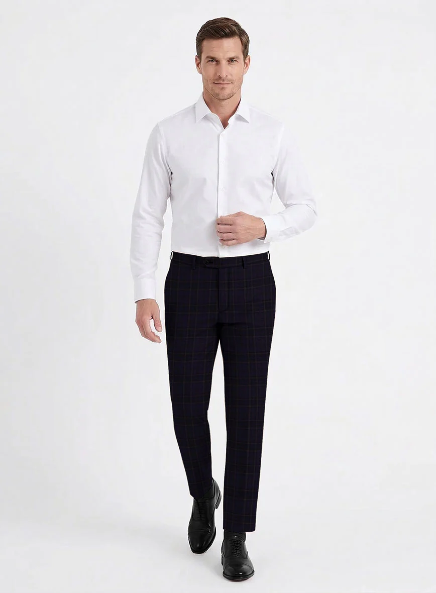 Reda Eralto Purple Checks Wool Suit - Image 6
