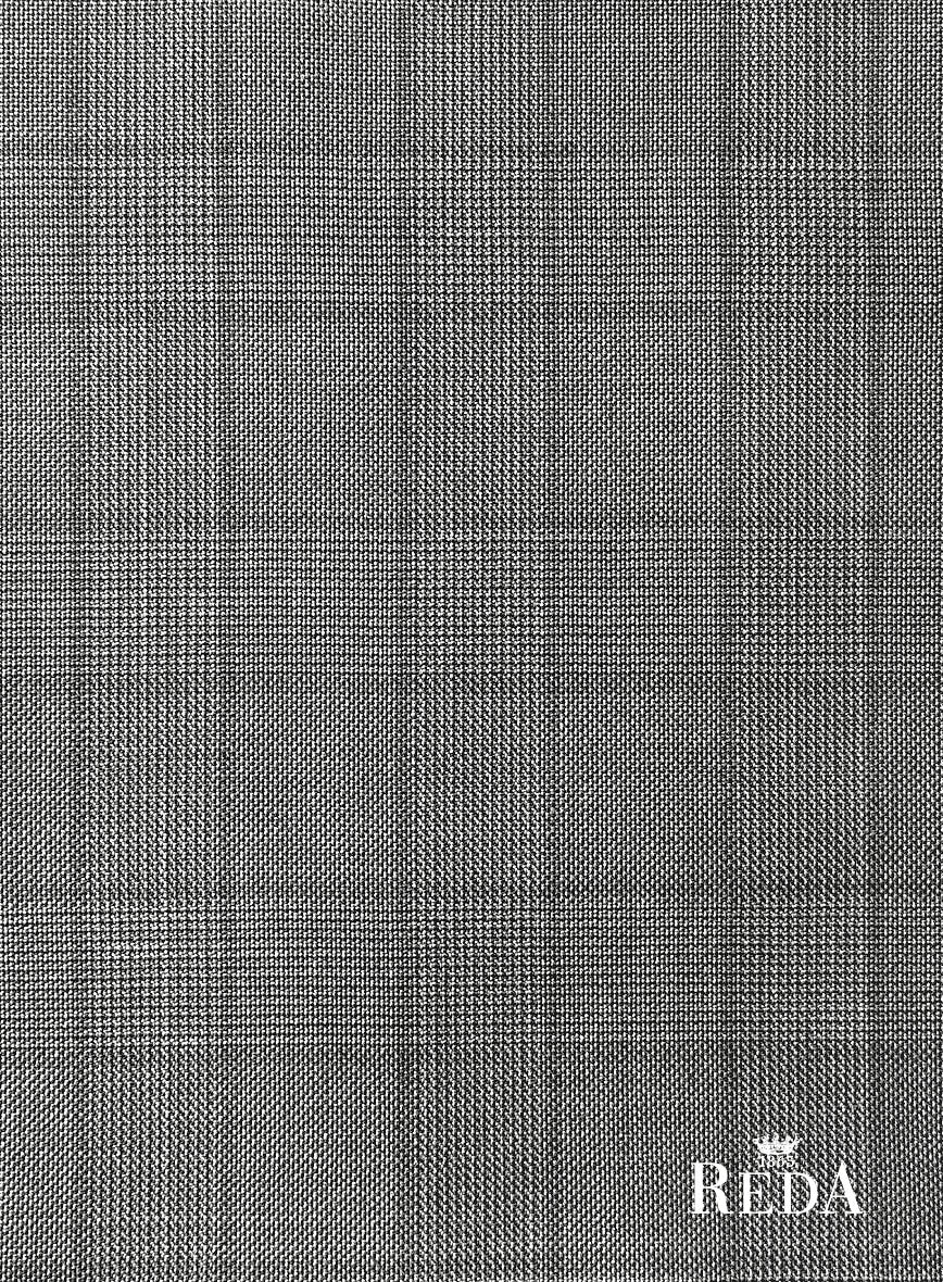 Reda Erlon Gray Checks Wool Suit - Image 7
