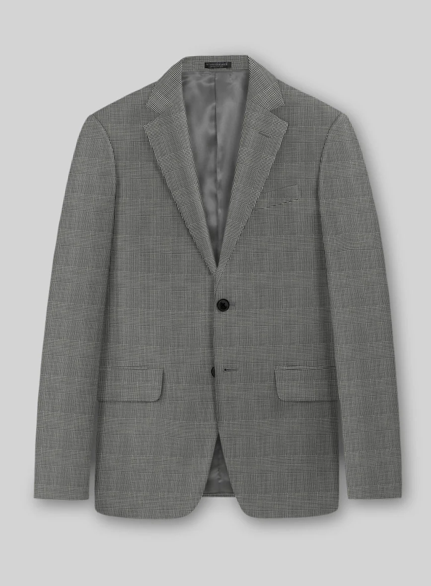Reda Fivaro Black Checks Wool Suit - Image 5