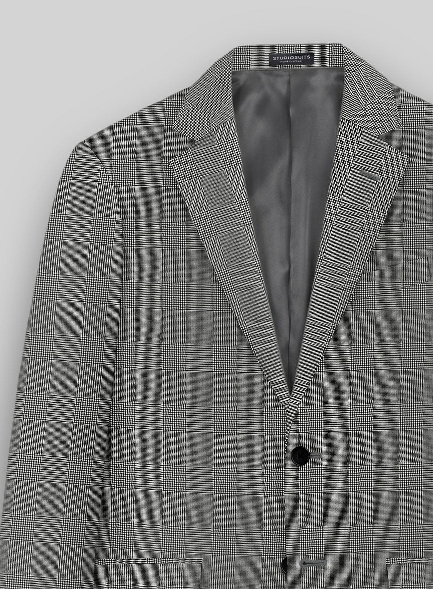 Reda Fivaro Black Checks Wool Suit - Image 4