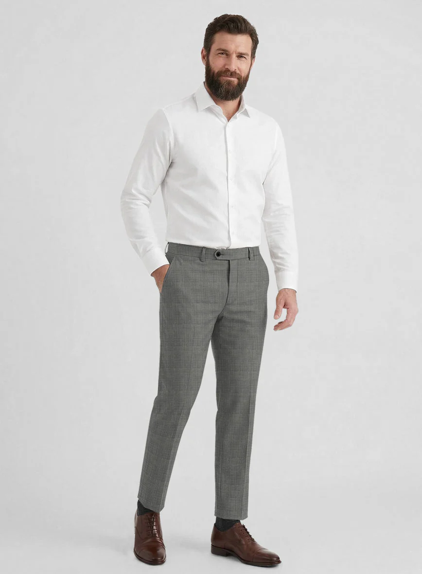 Reda Fivaro Black Checks Wool Suit - Image 8