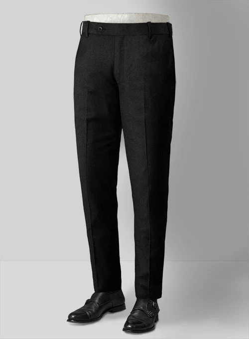 Reda Flannel Black Wool Suit - Image 3
