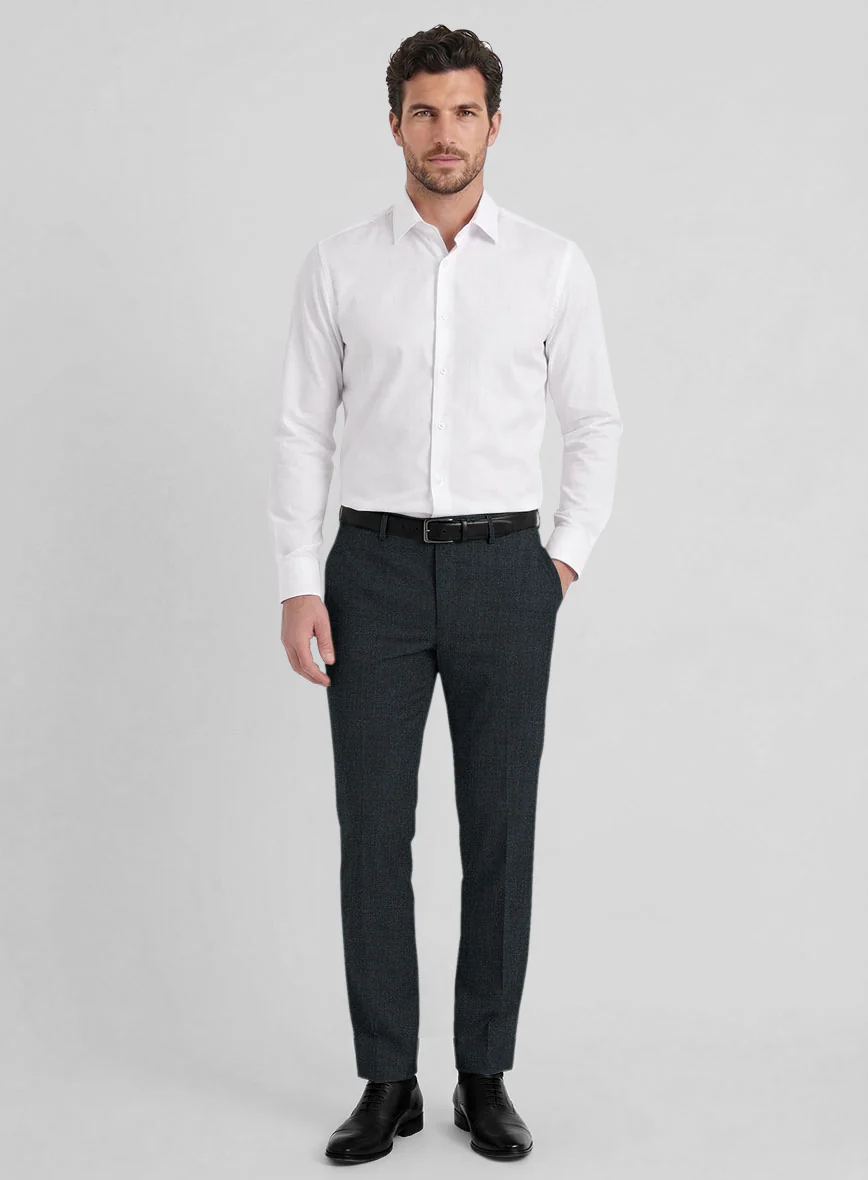 Reda Flexo Bond Blue Wool Pants - Image 3
