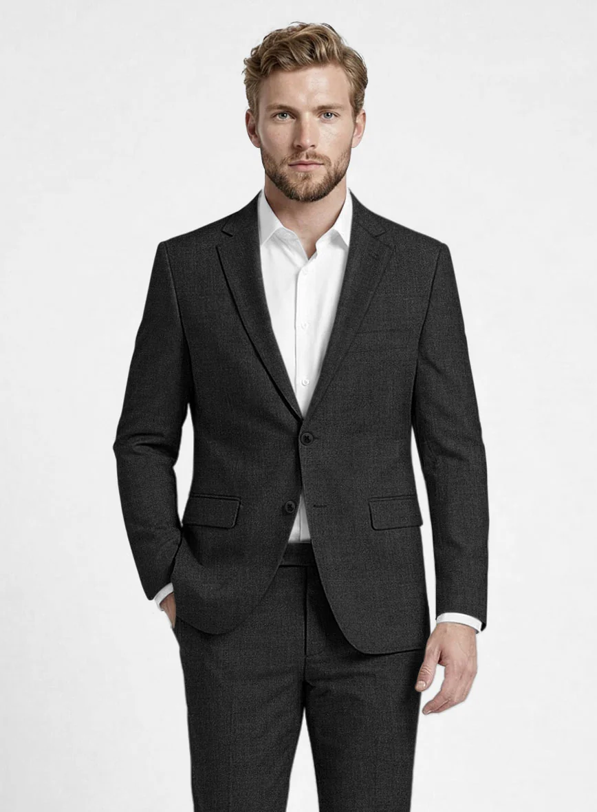 Reda Flexo Charcoal Wool Jacket - Image 2