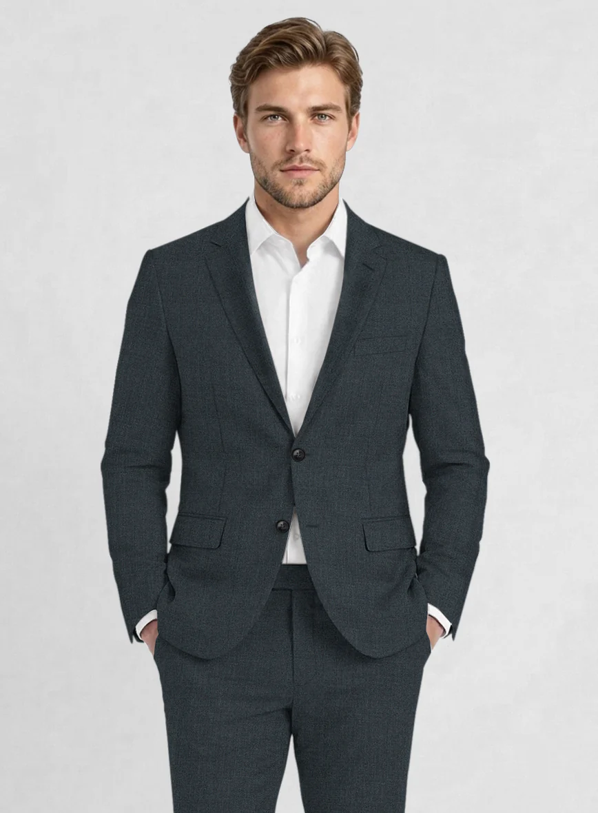 Reda Flexo Cosmic Blue Wool Suit - Image 4