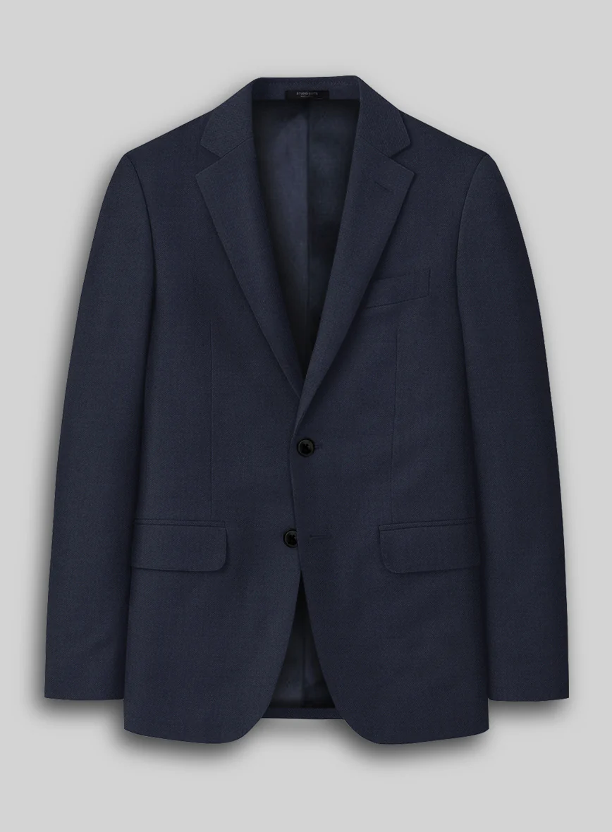 Reda Flexo Dark Midnight Blue Wool Suit - Image 4