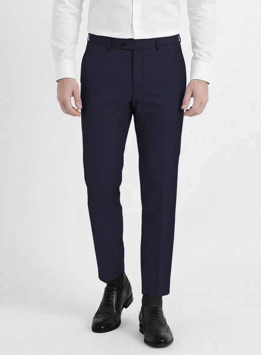 Reda Flexo Dark Midnight Blue Wool Suit - Image 6