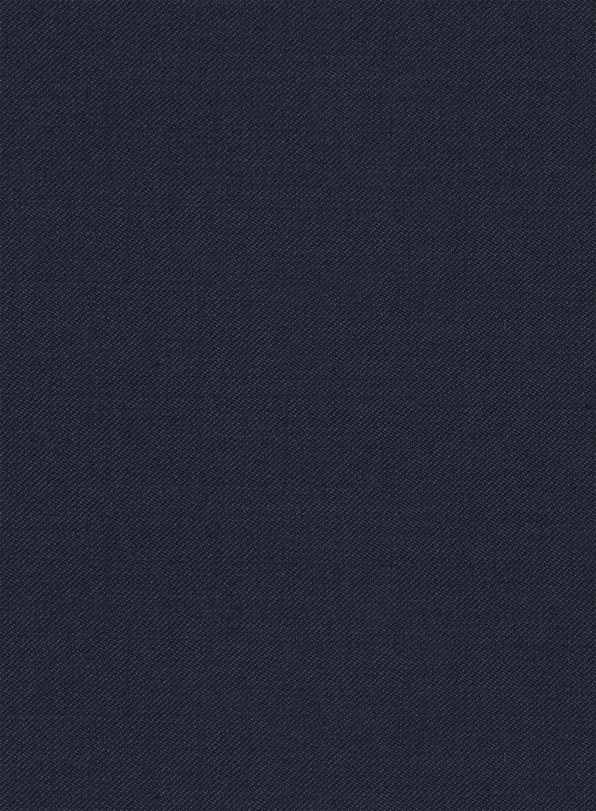 Reda Flexo Dark Midnight Blue Wool Suit - Image 8