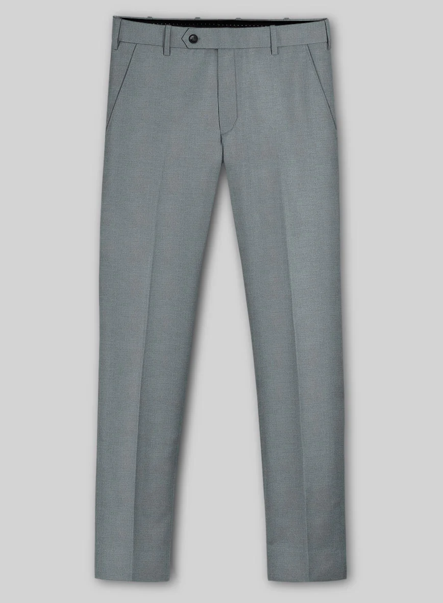 Reda Flexo Gray Blue Wool Pants - Image 2