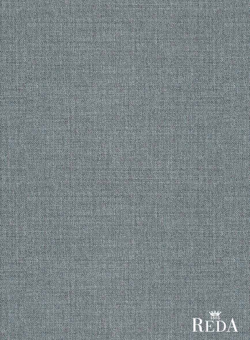 Reda Flexo Gray Blue Wool Pants - Image 4