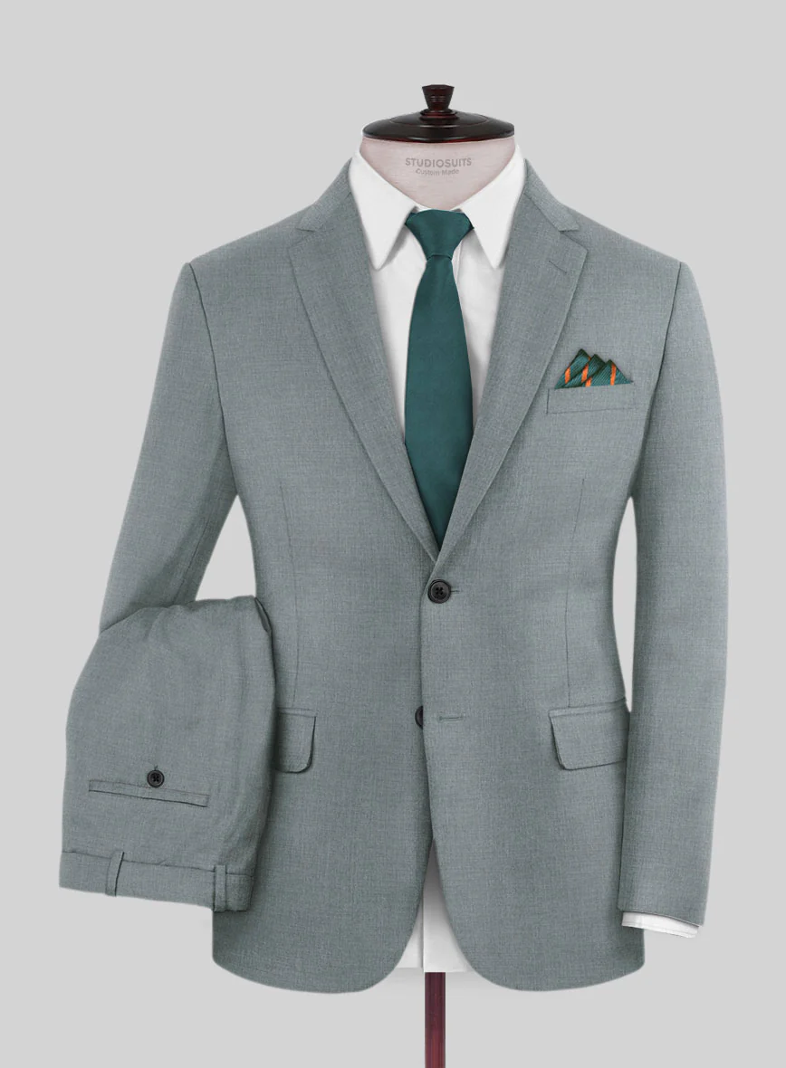Reda Flexo Gray Blue Wool Suit - Image 2