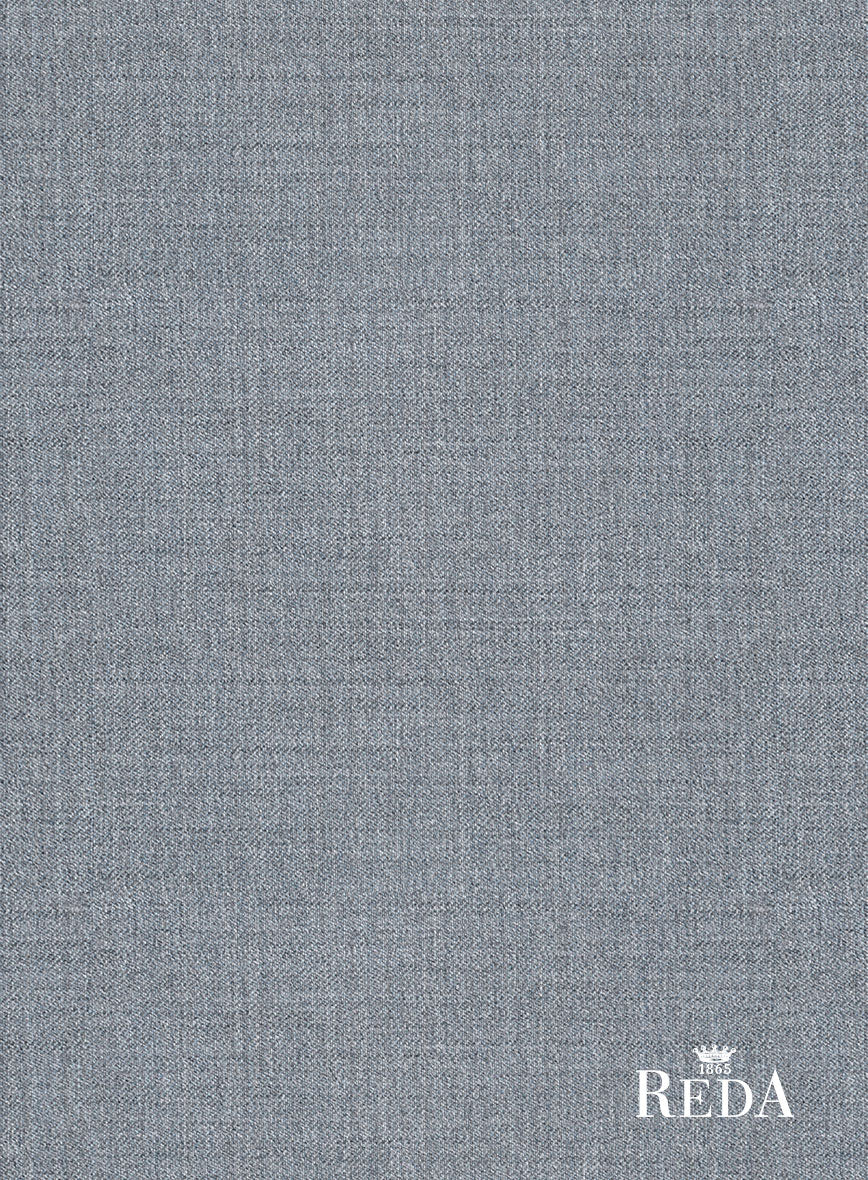 Reda Flexo Light Blue Gray Wool Jacket - Image 3