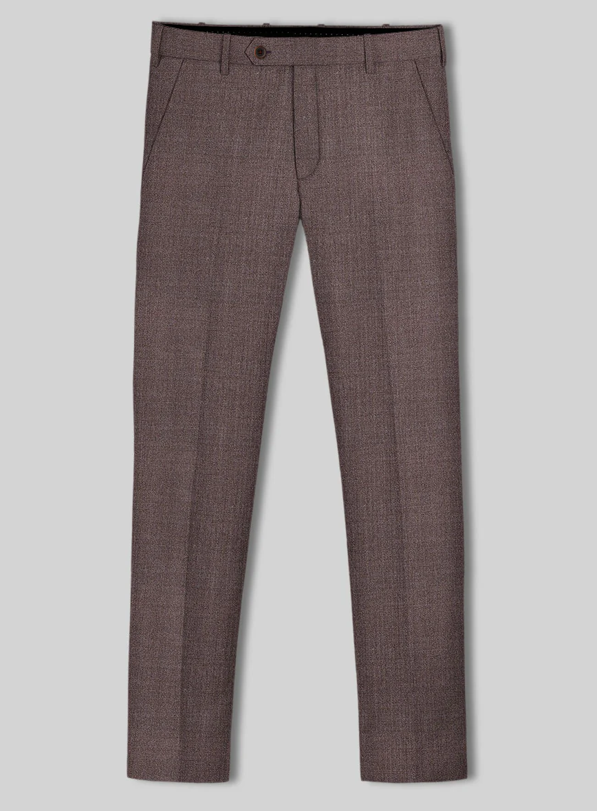 Reda Flexo Mauve Wool Pants - Image 2