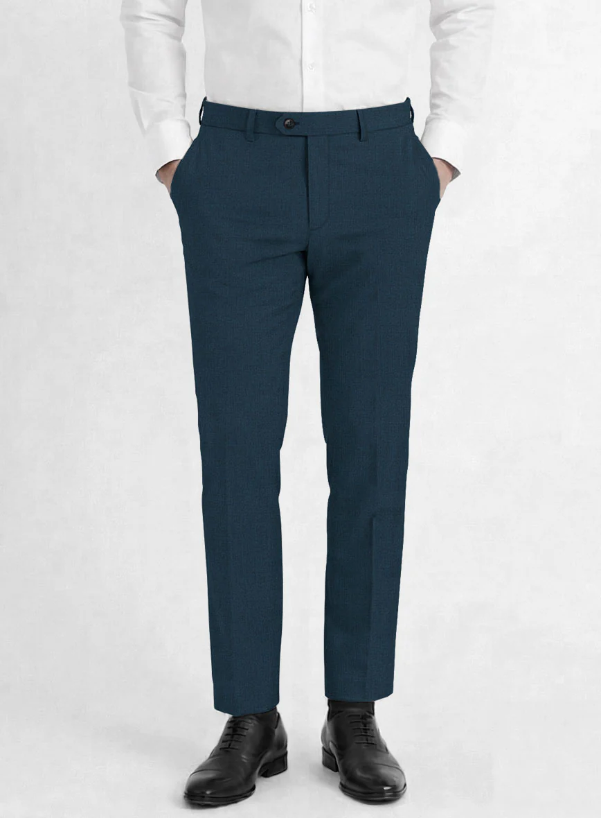 Reda Flexo Teal Blue Wool Suit - Image 5