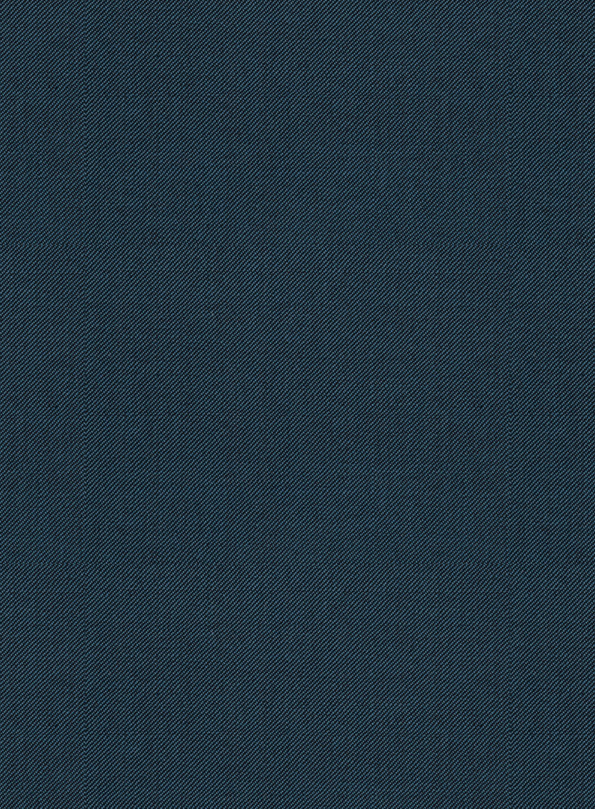 Reda Flexo Teal Blue Wool Suit - Image 8