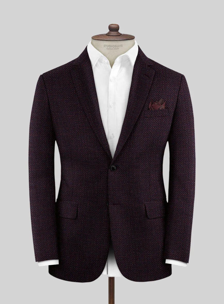 Reda Floura Maroon Wool Suit - Image 3