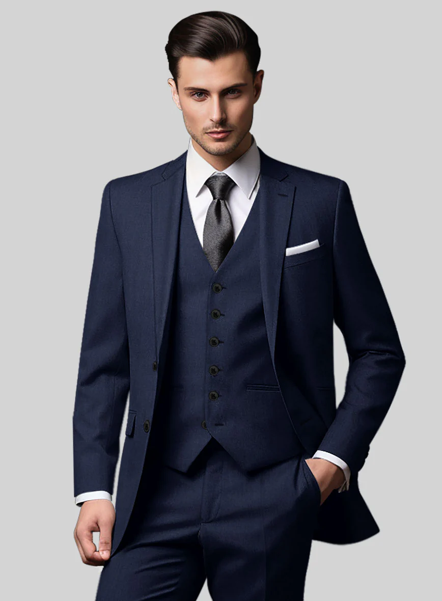 Reda Gem Blue Pure Wool Jacket - Image 2