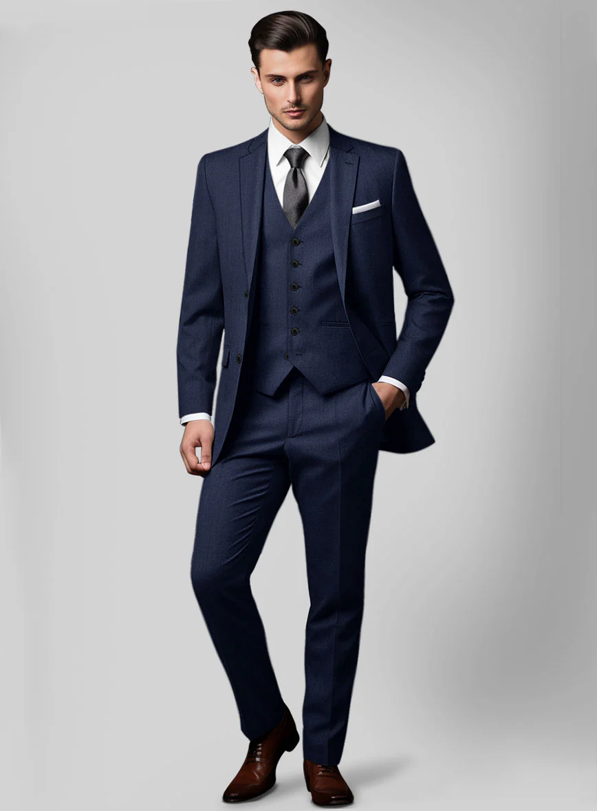 Reda Gem Blue Pure Wool Suit - Image 2