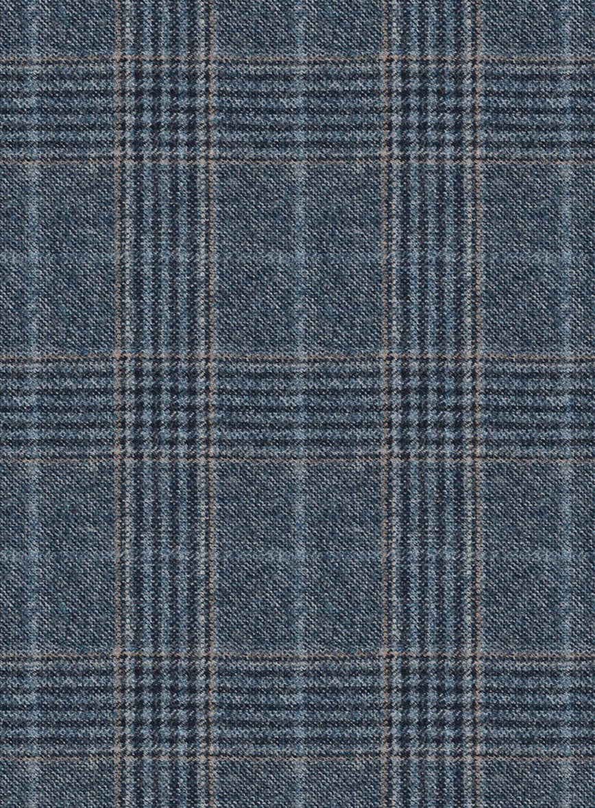 Reda Homio Blue Checks Wool Suit - Image 6