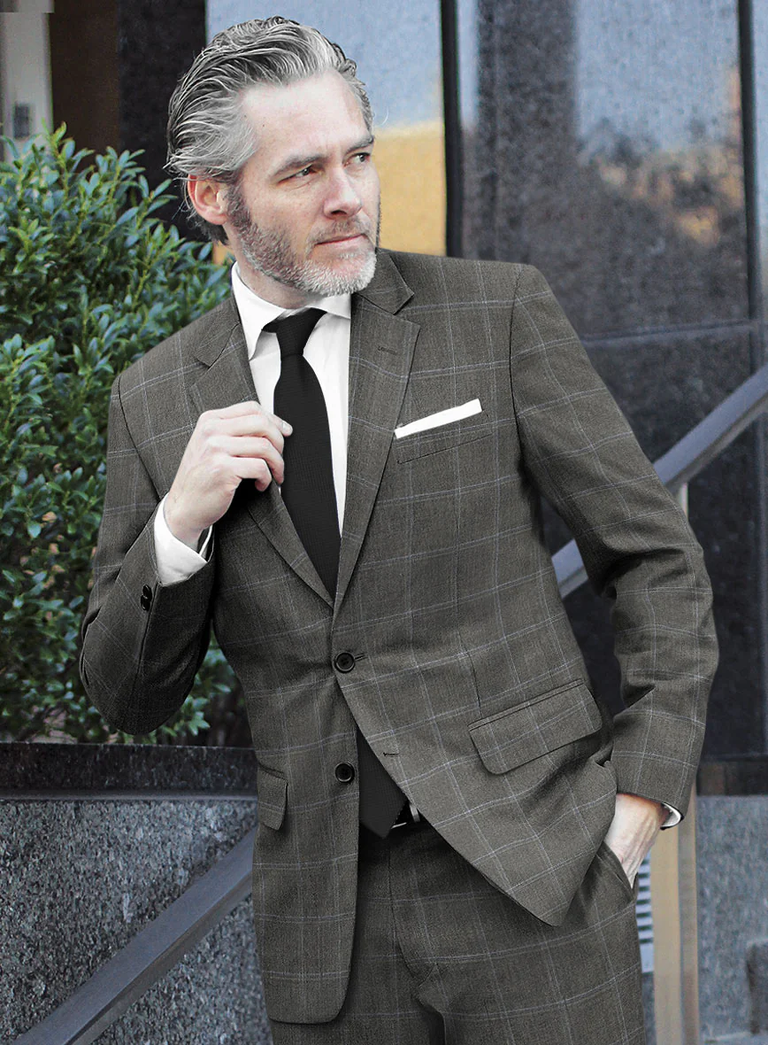 Reda Igidro Gray Checks Wool Jacket - Image 2
