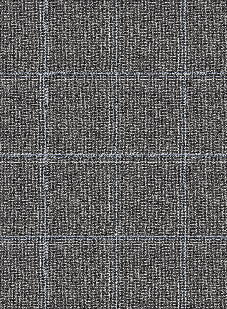 Reda Igidro Gray Checks Wool Jacket - Image 3