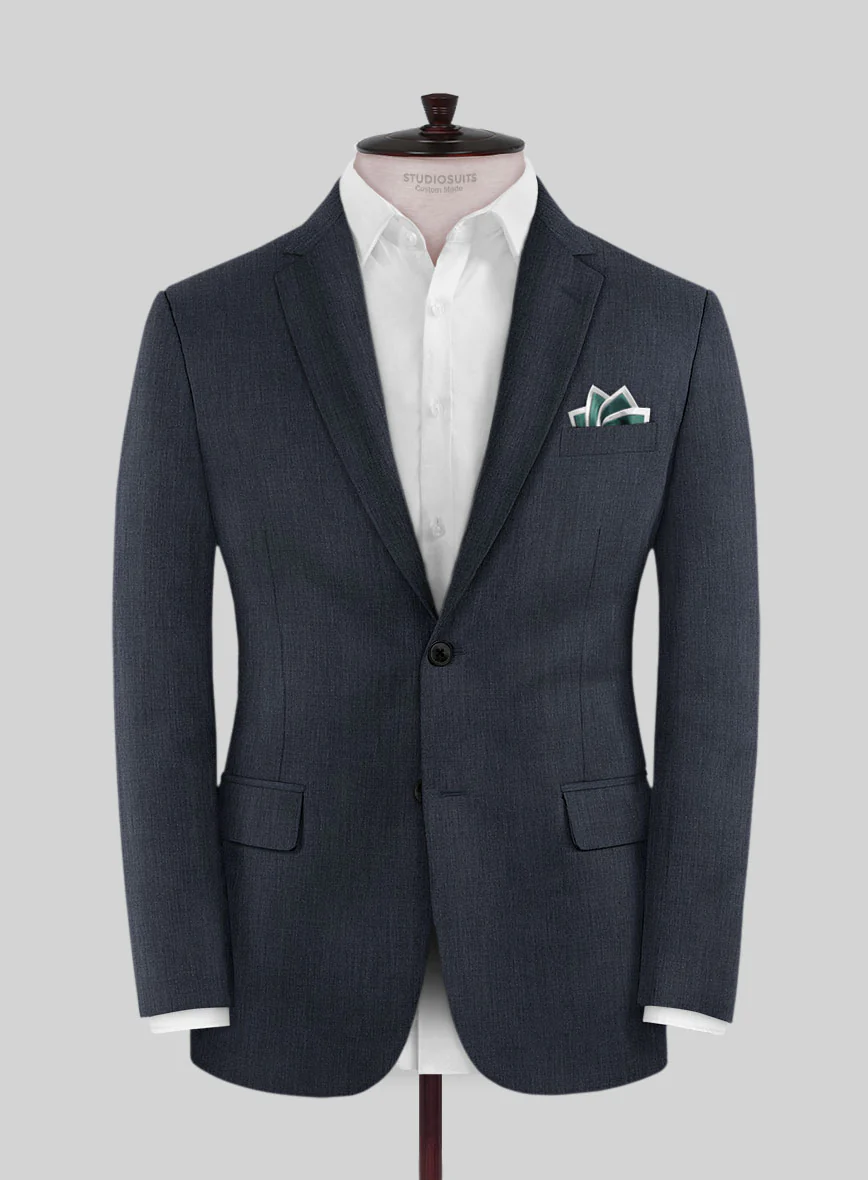 Reda Indigo Blue Wool Suit - Image 3