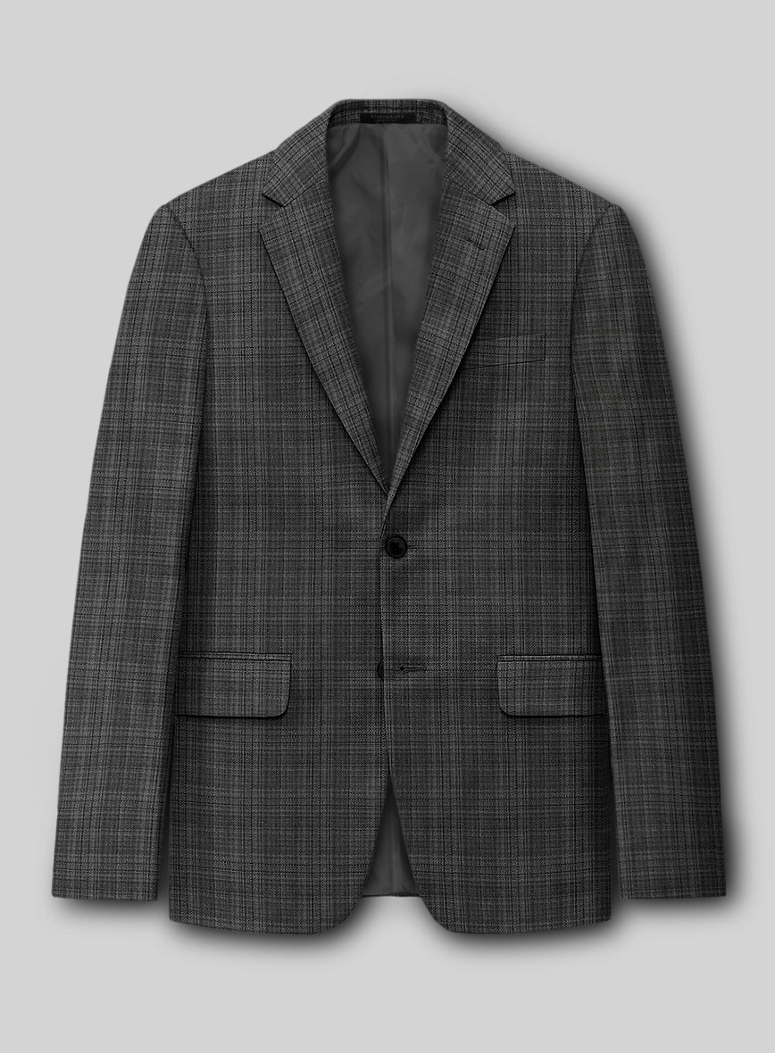 Reda Inleti Black Checks Wool Suit - Image 4