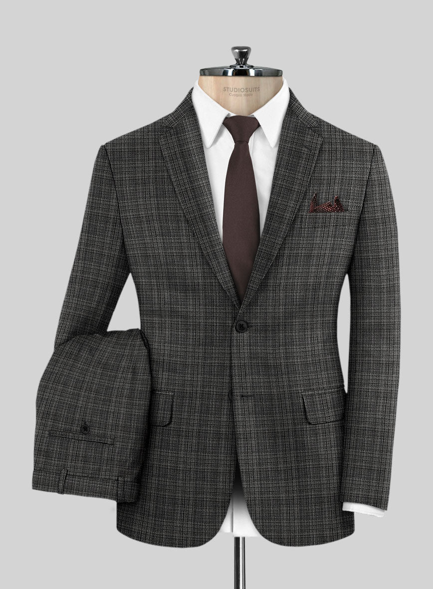 Reda Inleti Black Checks Wool Suit - Image 2