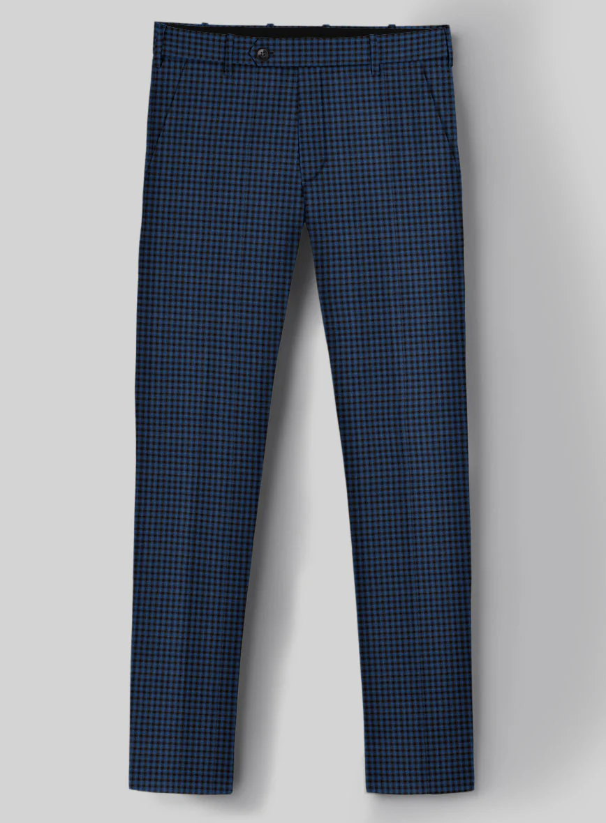 Reda Lapis Blue Checks Wool Suit - Image 5